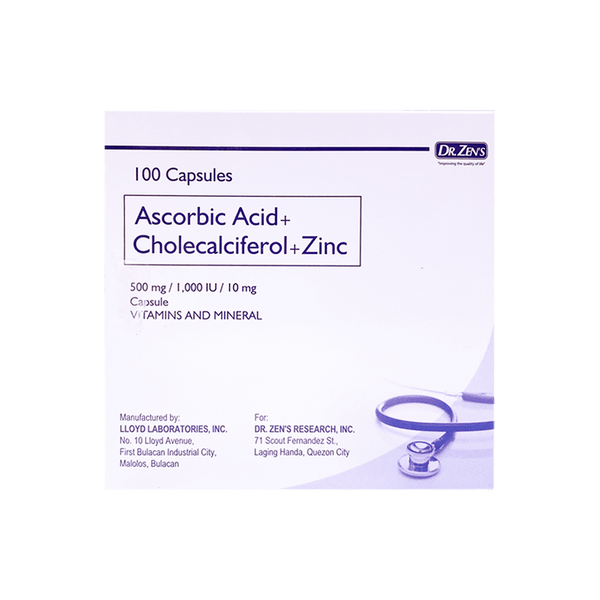 Ascorbic + Cholescalciferol + Zinc